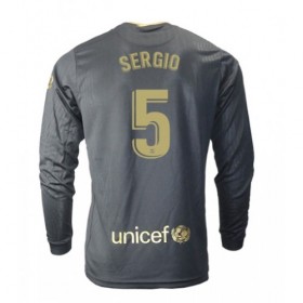 Camisetas FC Barcelona Sergio Busquets 5 Segunda Equipacion 2020/2021 Manga Larga